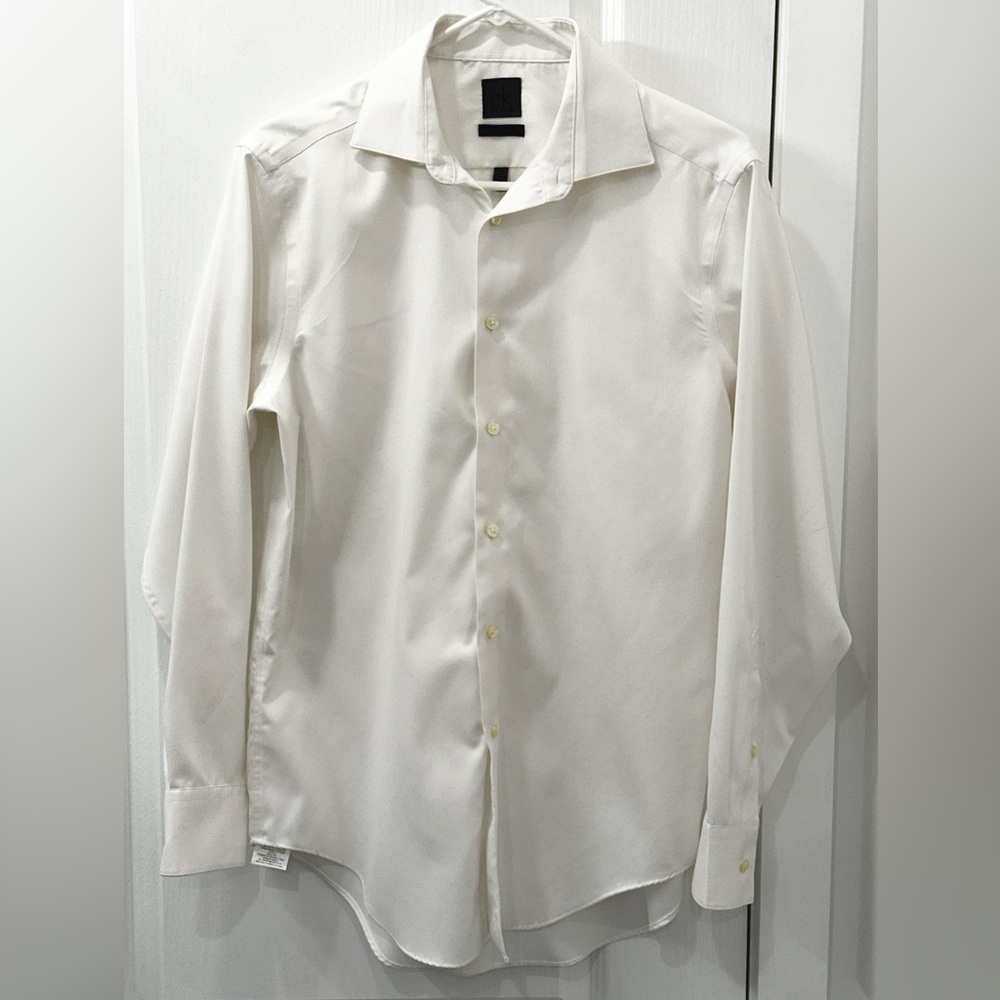 3/$20 - Calvin Klein Men's White Dress Shirt